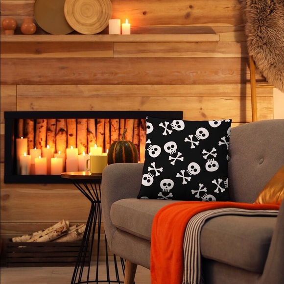 Skull Pattern Pillowcase Cushion Cover - Picture 3 of 5